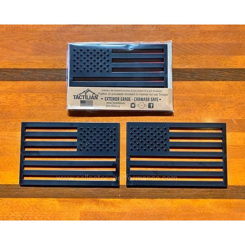 Tactilian タクティリアン USA フラッグ 3D エンブレム 2枚セット 