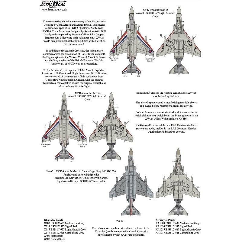 X72297 FGR.2 Phantom Pt 8 in special markings to Commemorate the 60th Anniversary    1/72｜college-eye｜03