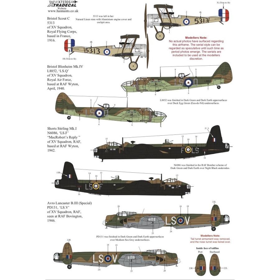 X72305 100Yers of XV Squadron RAF    1/72｜college-eye｜02