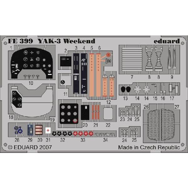限定品】 エデュアルド ズーム1 48FE399 YAK-3 Weekend for eduard kit