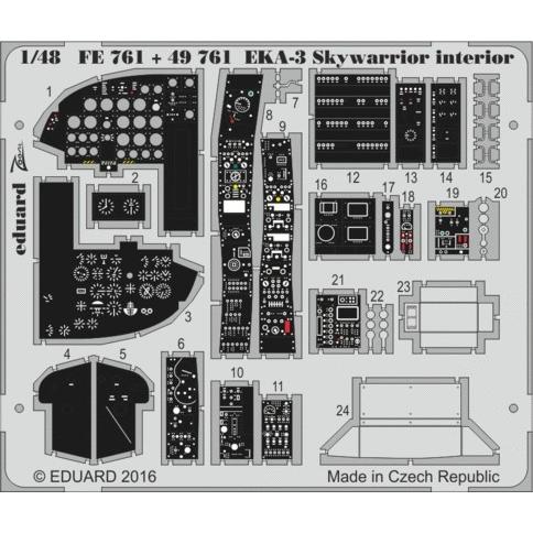 エデュアルド  ズーム1/48FE761 EKA-3B Skywarrior interior for Trumpeter kits｜college-eye