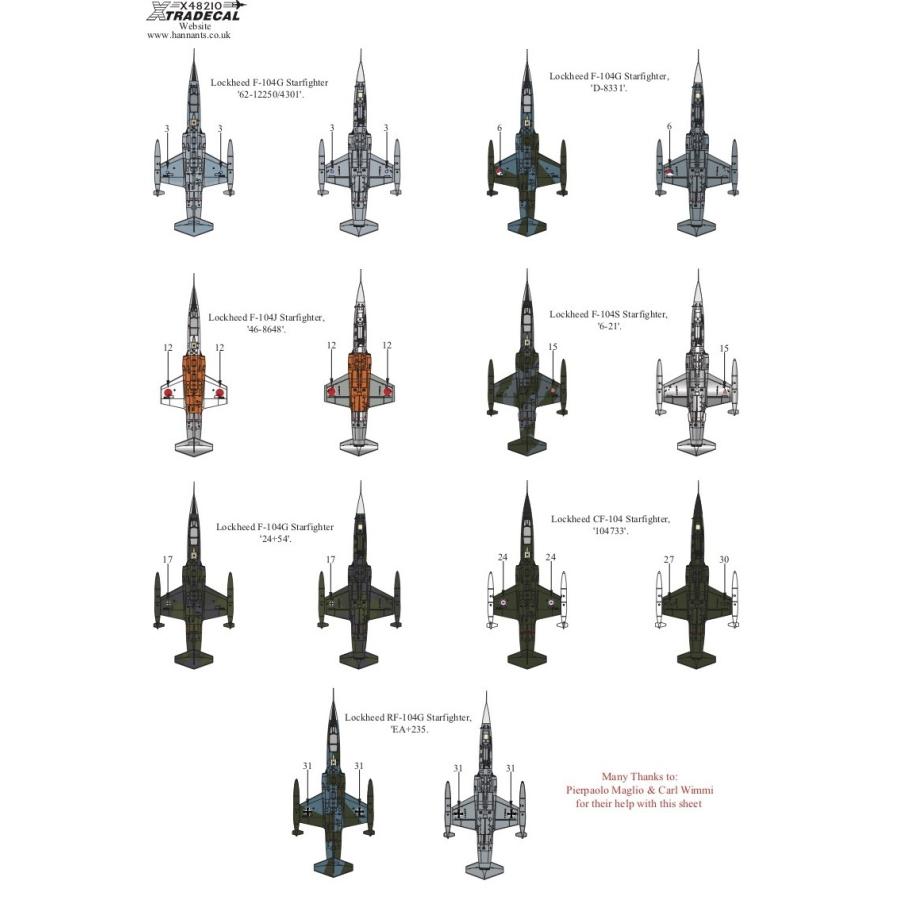 X48210 F-104 Starfighter Collection Pt3  1/48｜college-eye｜04