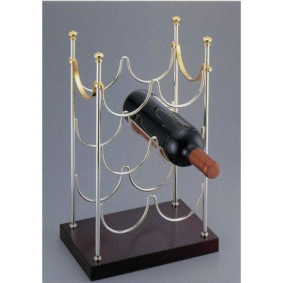 ワインラック６本用 　（変色防止特殊加工仕上）Hayakawa Silver