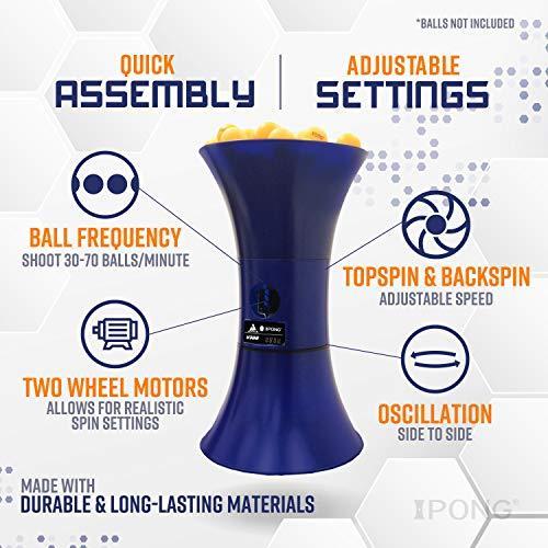 iPong V300 テーブルテニストレーニングロボット 振幅とワイヤレスリモート付き iPong