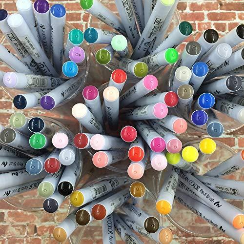 呉竹 筆ペン ZIG クリーンカラーリアルブラッシュ80色セット RB-6000AT/80V 