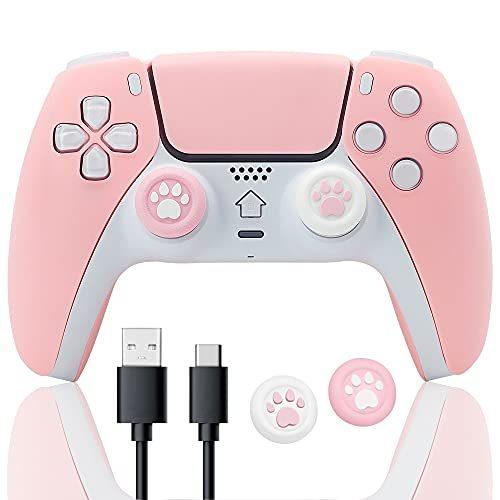 Seal限定商品 かわいいワイヤレスコントローラー Ps 4用 Brhe Kawaii 交換用リモートゲームパッド ジョイスティックタッチパッド 内蔵スピーカー Type Cケーブル付き Discoversvg Com