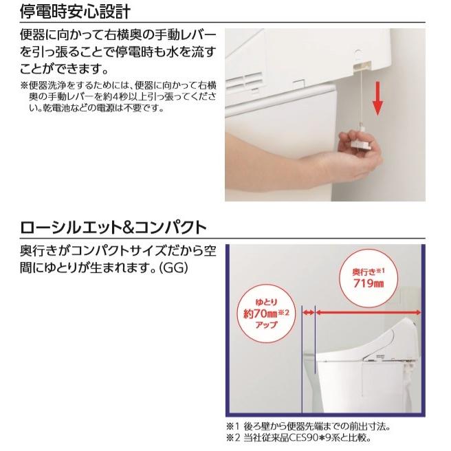 TOTO TOTO ウォシュレット一体型便器GG GG1 CES9415 床排水芯200 TOTO TOTO ウォシュレット一体型便器GG GG1 CES9415 床排水芯200