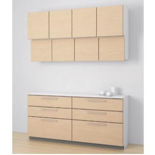 TOTOクラッソ カップボードカウンタープラン幅1500ミリ 高さ2350ミリ