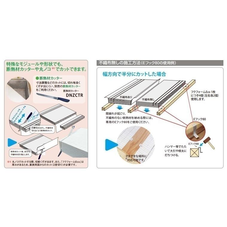 【根太組工法用】フクビ化学工業　フクフォームECO　E22型　内寸258ミリに対応　熱抵抗値2.2平米・K/W　１坪入/梱　｜colo0703｜04