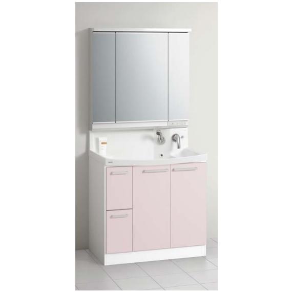 ファンシオ クリナップ 洗面化粧台ファンシオ 巾900ミリ 3面鏡