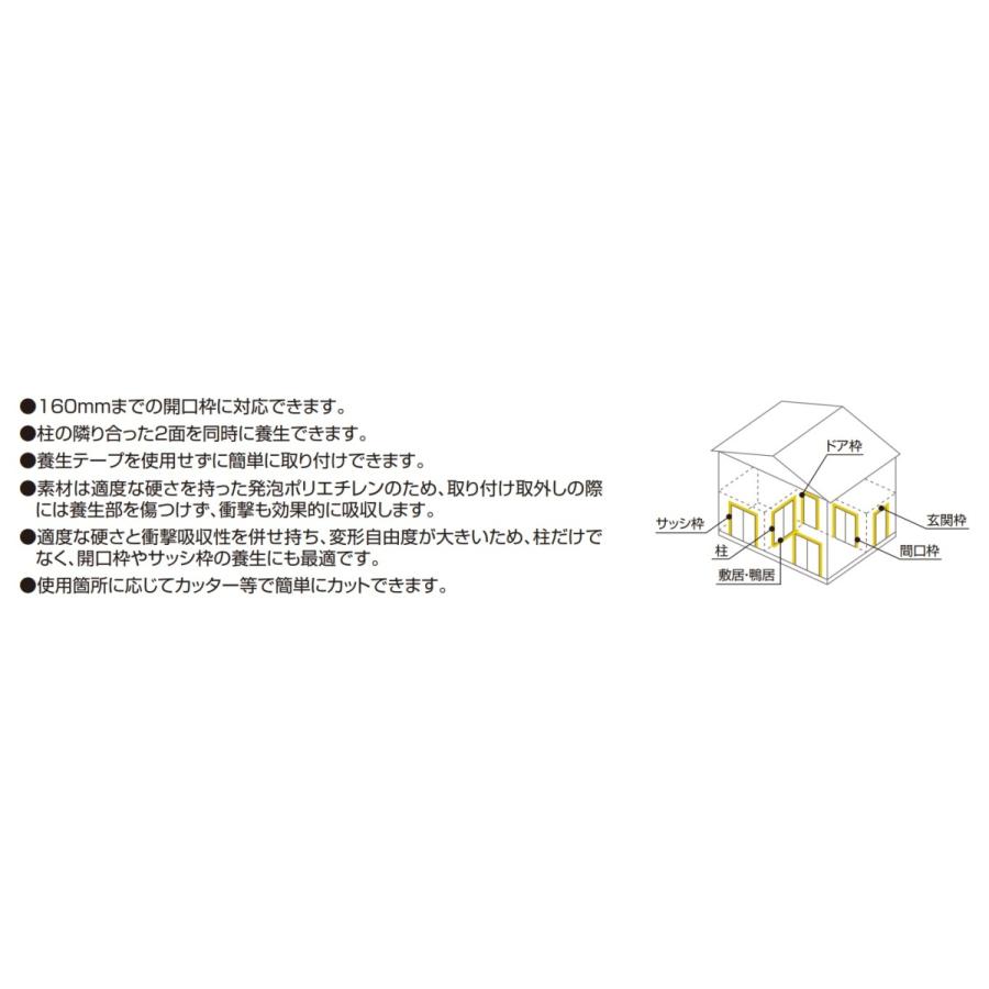 フクビ化学工業 柱・開口部用養生材 クッションキーパーR KKR