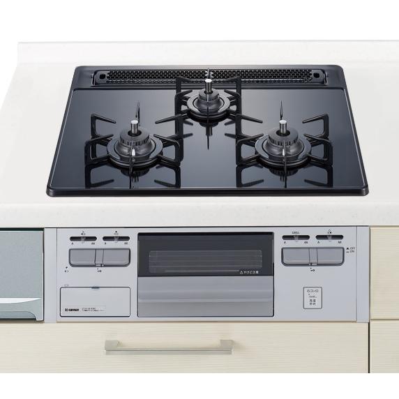 PANASONIC ガスコンロ W600ミリ ガラストップ片面焼銀 LESG32T3V ガス