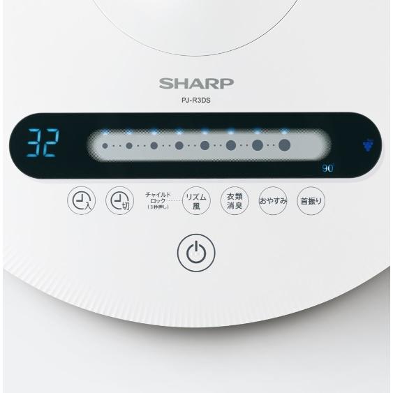 シャープ・プラズマクラスター扇風機 PJ-R3DS-W ホワイト プラズマ