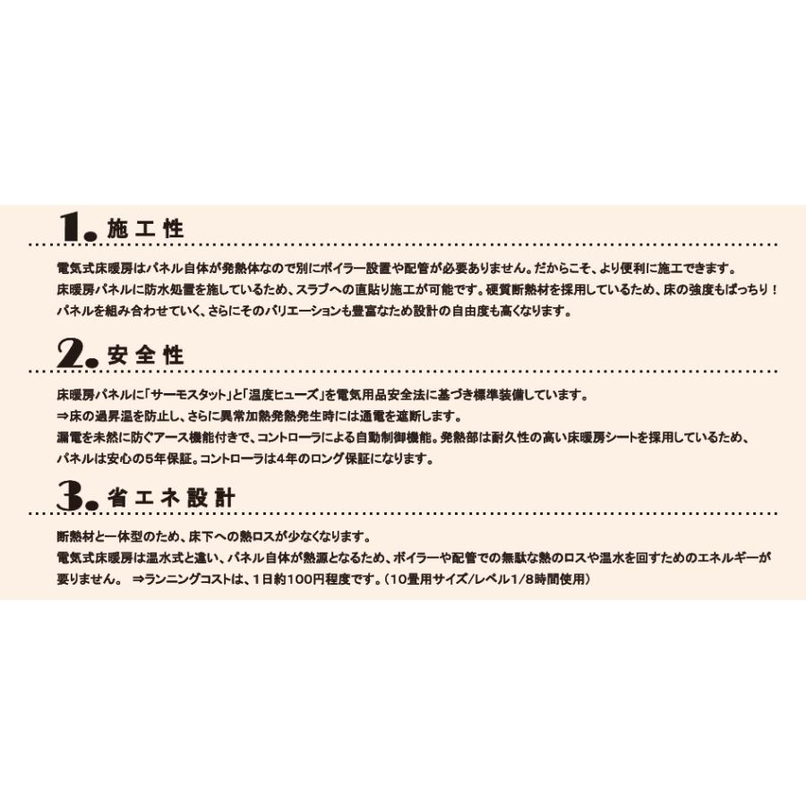 【硬質断熱材一体型床暖房】アルシステム電気式床暖房システム　プリマヴェーラ・ボード　6畳間向けセット(200V)　定価￥365090-　床仕上げ材別途　