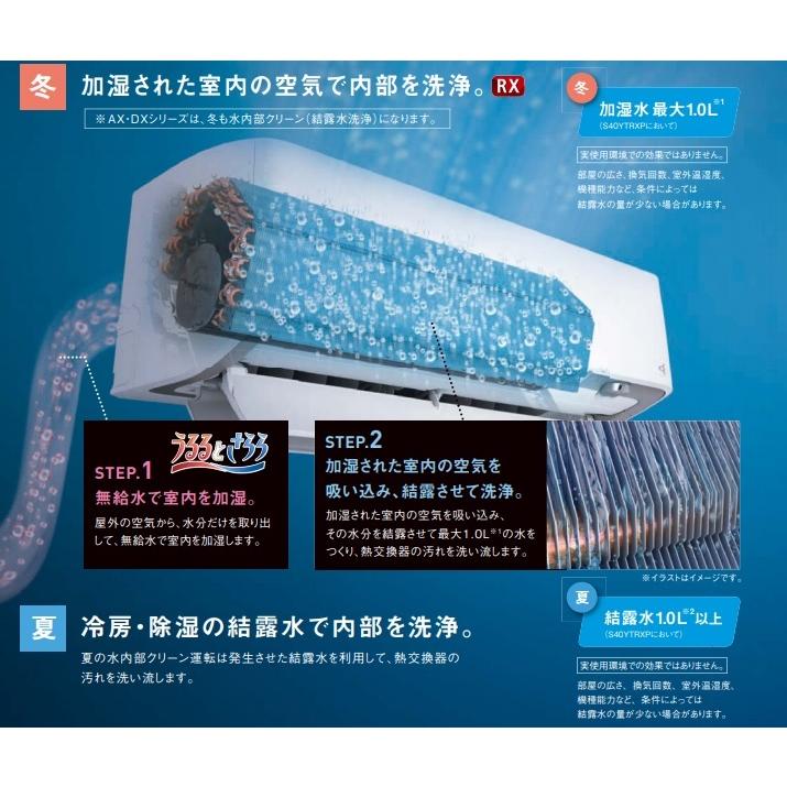 うるさらX ダイキン ルームエアコンRXシリーズ9.0KW S90ZTRXP-W(-C