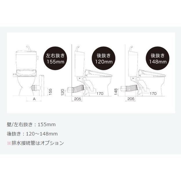 ジャニストイレ バリュ−クリン 壁排水タイプ 後抜き148mm(120mm ジャニストイレ バリュ−クリン 壁排水タイプ 後抜き148mm(120mm