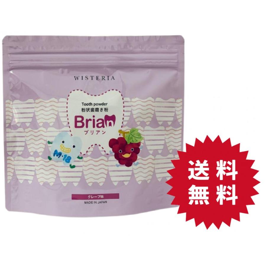 ブリアン 歯磨き粉 Brian 0.5g 60包 子供用歯磨き粉 グレープ味 未開封 :0351-007587:Cololo 通販  