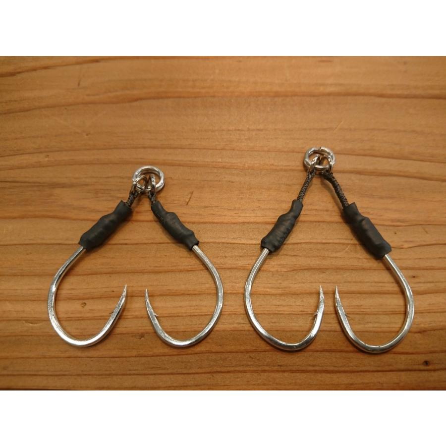 Colonyオリジナル ヒラマサキャスティング用ツインフック ＃2/0