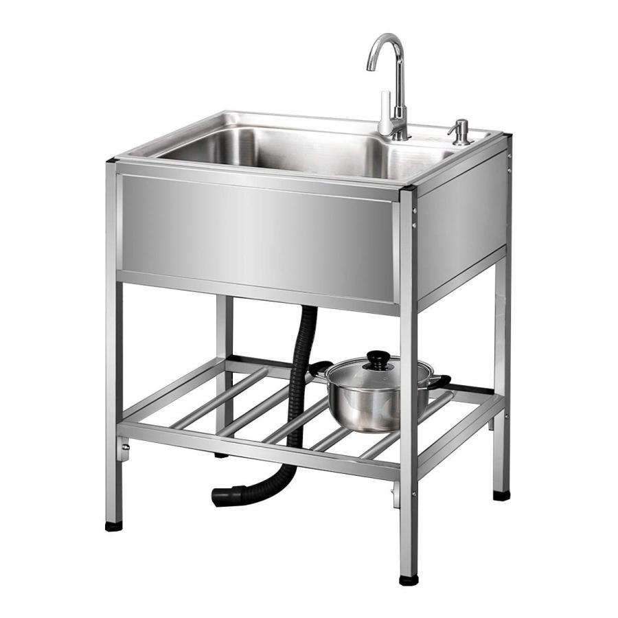 ステンレスシンク ステンレス 流し台 屋台 BBQ キッチンカー 屋台 BBQ アウトドア 用品 キャンピングカー DIY　60x40cm 000000138001-06-1.jpg