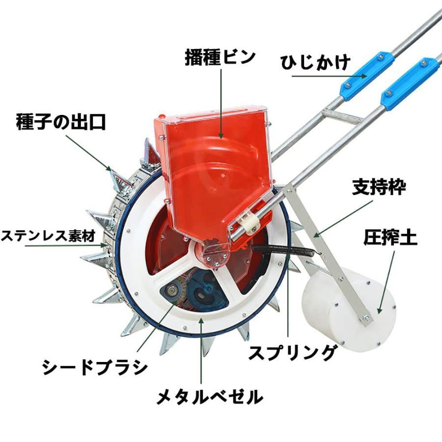 種まき機 手動種まき機 野菜播種機 耐久性 防錆性 : アルコイリス