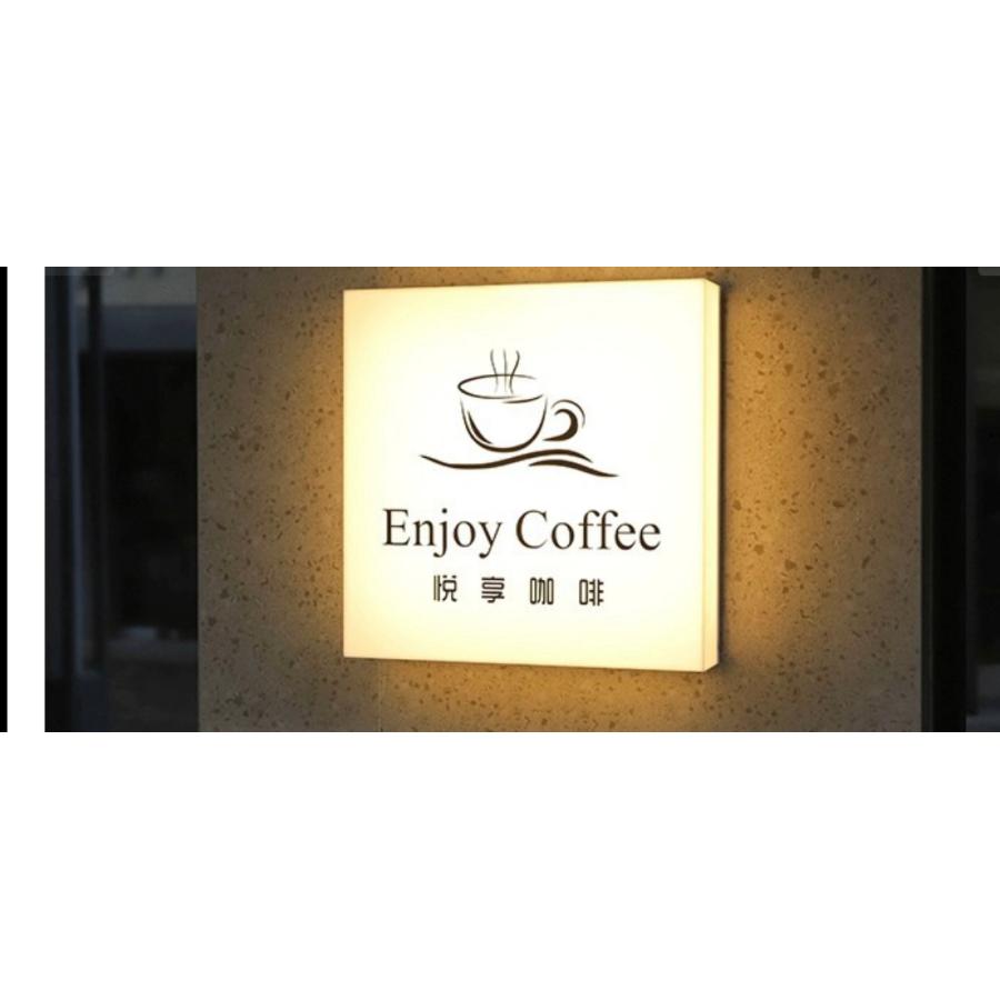 電光看板 屋外　店舗　両面　照明　光　サイン　送料込 発光看板 屋外壁掛けタイプ 店舗用簡易サイン 防水 カスタマイズ可能