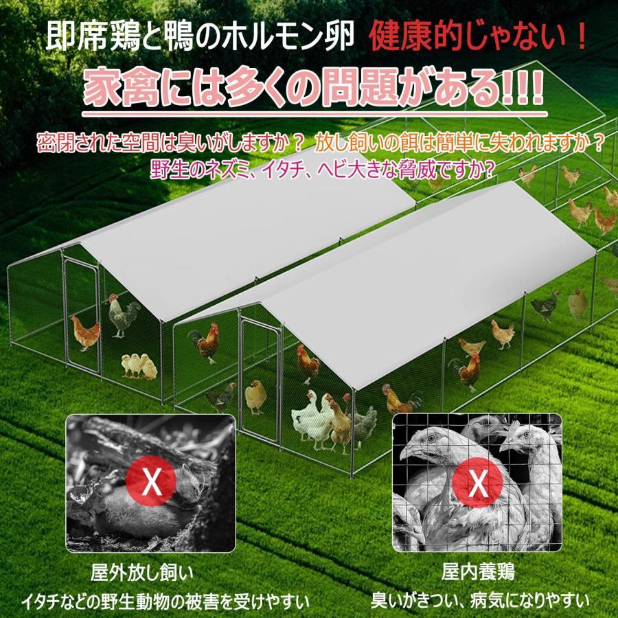 鶏小屋 屋外 堅牢構造 大型 鶏舎 鶏ペン 高耐久 庭用 農場用 耐候性 防 