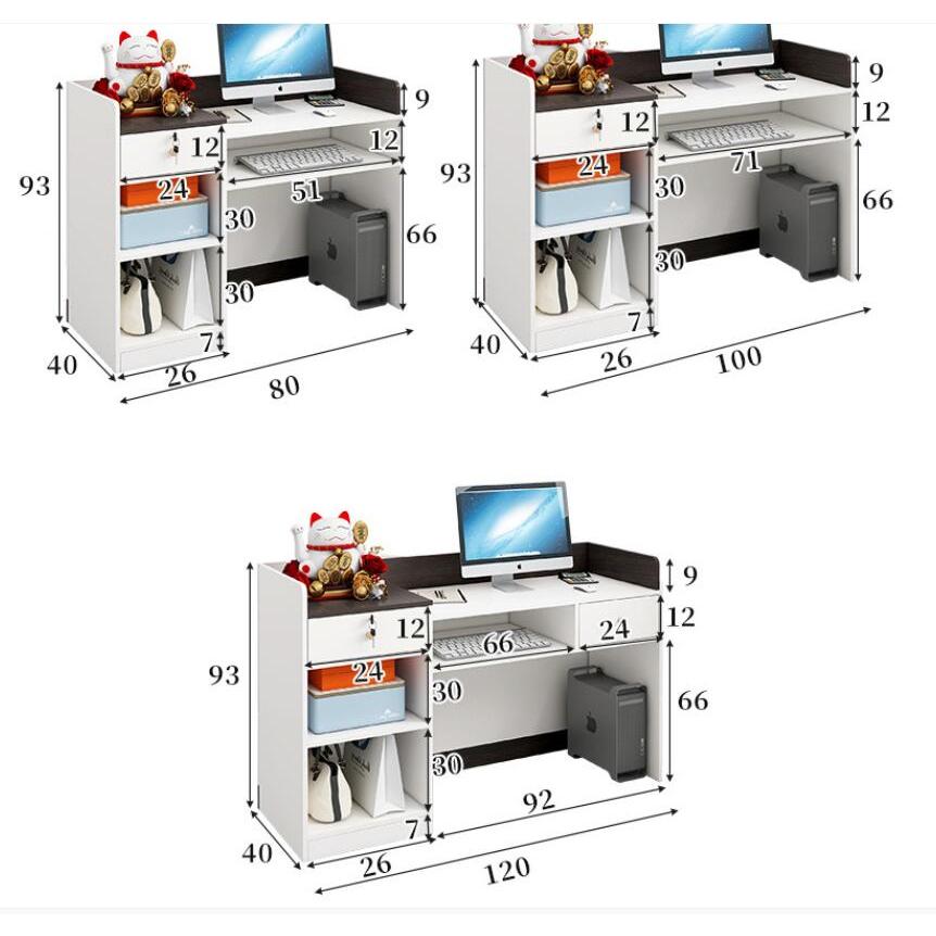 商談テーブルシンプルなカウンター 受付カウンター レジ