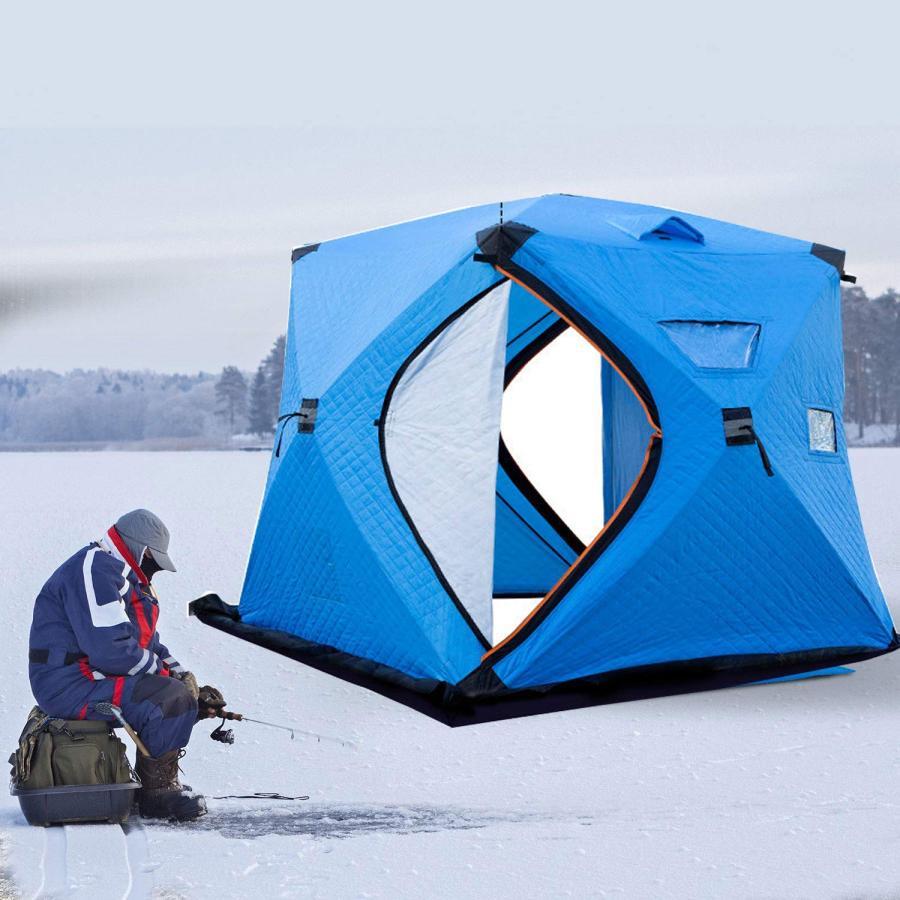 4-5人用 ポップアップ ポータブル アイスシェルター 釣り用テント