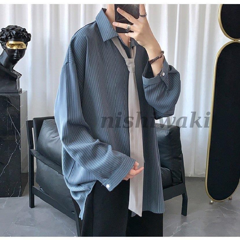 激安 シャツ メンズ ネクタイ付き 春秋冬 薄手 ゆったり 韓国ファッション ビジネス フォーマル 通勤通学 ストライプ カジュアルシャツ 長袖 長袖 商品到着後レビューと評価を書く 問い合わせページ にご連絡すれば850を返金対応 Www Mindthevoice Be