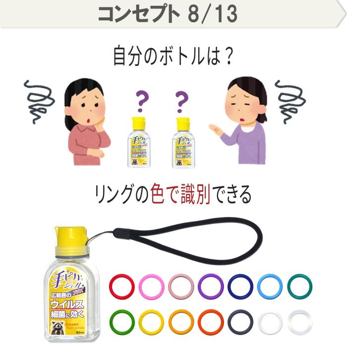 カラーマーク 手ピカジェル ホルダー 黄色 手ピカジェルプラス ハンド