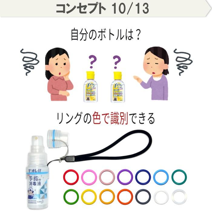 カラーマーク スプレーボトル ホルダー 消毒液 アルコール スプレー 