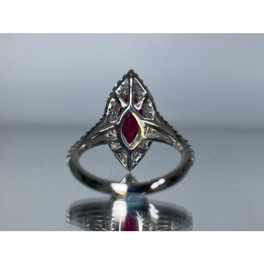 ルビー 2.04ct ビルマ産 Burma GIA鑑別書 D0.86ct PT900 7.5g 指輪 （JP12号） サイズ直し無料 7814S_4