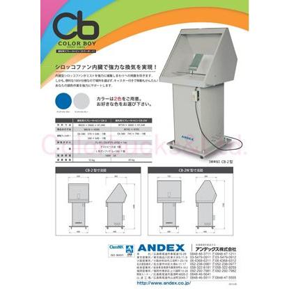 アンデックス カラーボーイ CB-2 簡易排気塗装ブース 100V電源 強力 