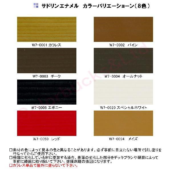 サドリンエナメル 4L 造膜タイプ セミグロス 半ツヤ 油性木材保護塗料 