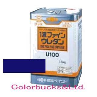 NIPPON PAINT 1液ファインウレタンU100 15kg シャニンブルーN 日本 