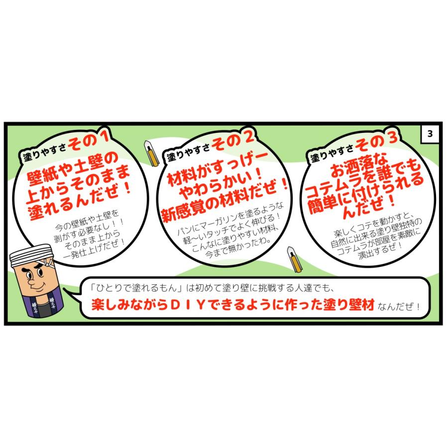 天然塗り壁材 ひとりで塗れるもん コテノスケ （ピュアホワイト） 22KG