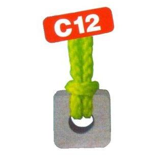 ダストカットメタル　C-12　タテヨコ12mm&times;5mm厚　ストラップ付ブツ取りカッター　[サンクスギビング社]