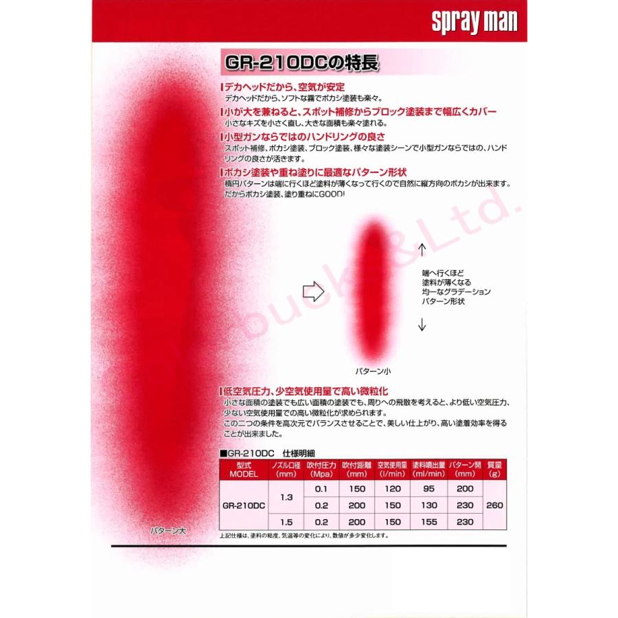 恵宏 GR-210DC グラデーションガン 本体のみ(カップ別売品 恵宏 GR-210DC グラデーションガン 本体のみ(カップ別売品