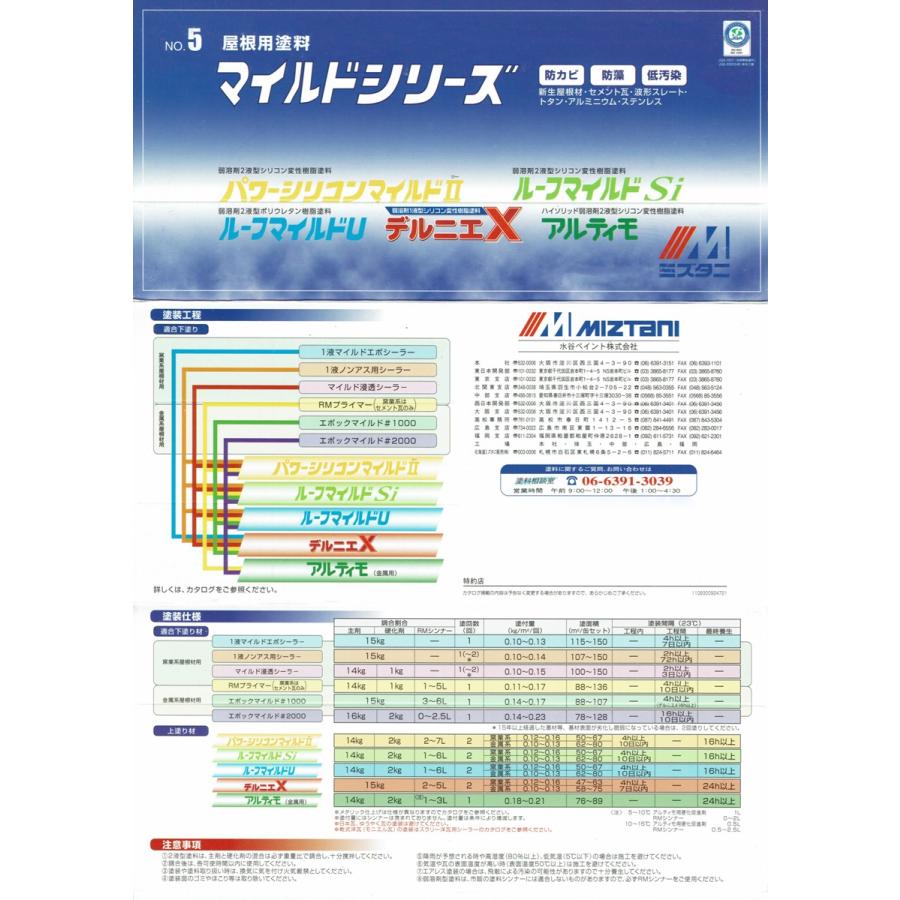 水谷ペイント ルーフマイルドSiR 16kgセット RM-16 黒 屋根用 水谷ペイント ルーフマイルドSiR 16kgセット RM-16 黒 屋根用