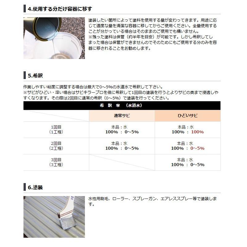 サビキラープロ　16kg　シルバー　水性錆転換塗料 BAN-ZI　｜colorbucks｜03