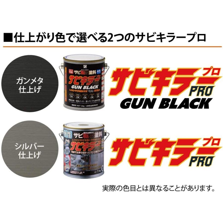 BAN-ZI サビキラープロ 1kg ガンブラック 水性錆転換塗料