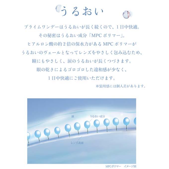 【10％OFFクーポン配布中!】コンタクトレンズ 1day プライムワンデー 2箱60枚(30枚入×2箱set)クリアレンズ  無色 1日使い捨て 14.2mm ソフト 度あり 小松菜奈｜colorcolle｜04