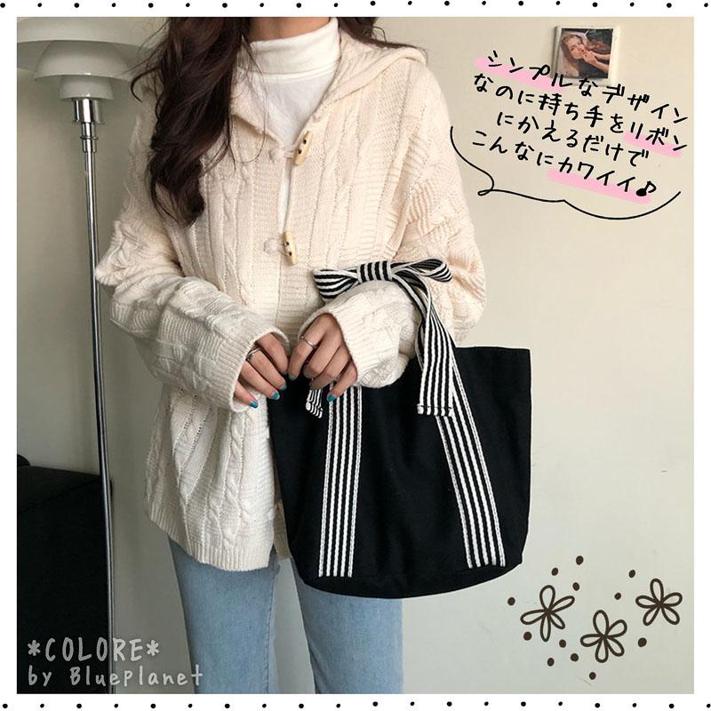 SALE】【送料無料】リボン付き トートバッグ レディース 大容量 リボン