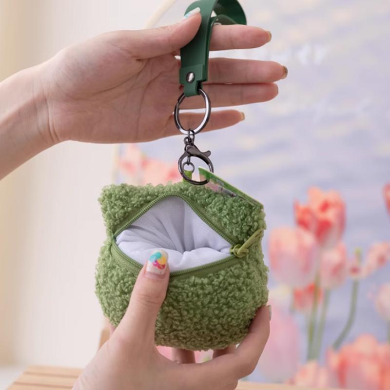 ふわもこ【メール便送料無料】カエル かえる ポーチ コインケース 小銭