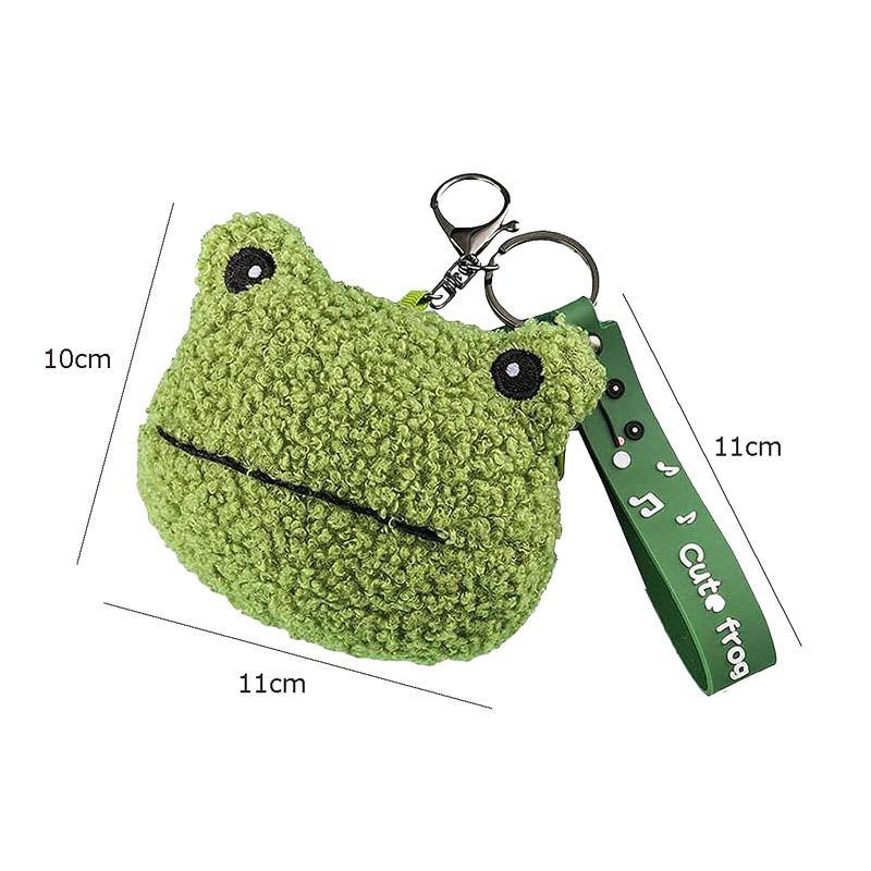 ふわもこ【メール便送料無料】カエル かえる ポーチ コインケース 小銭