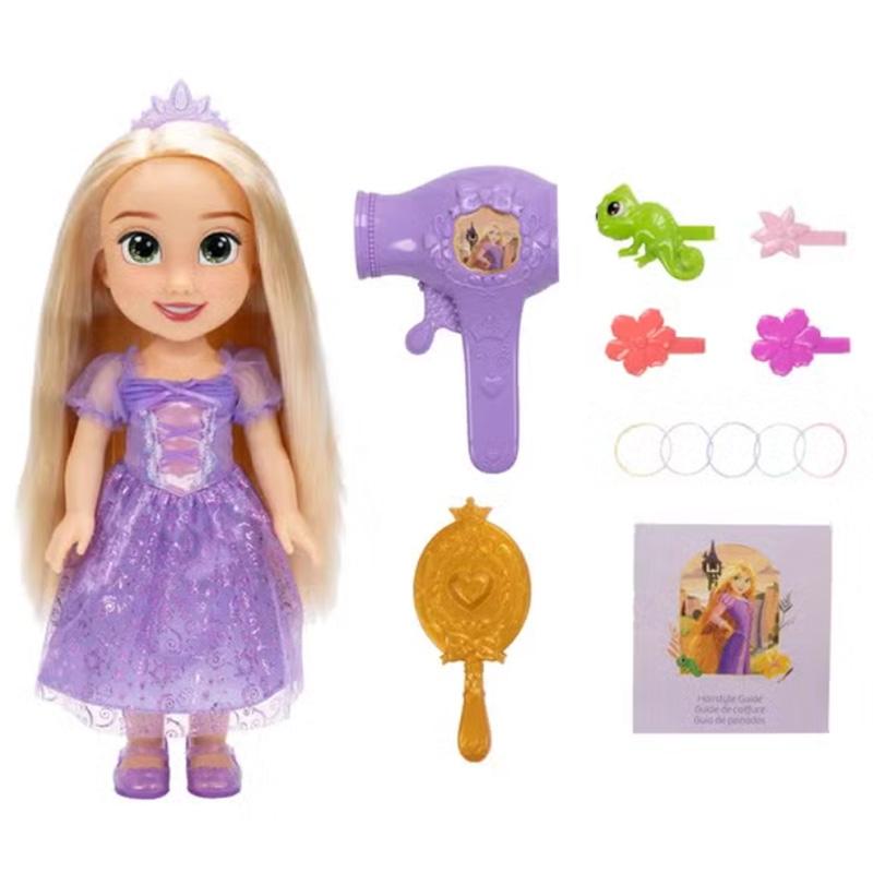 ラッピングあり】ディズニープリンセス☆人形&ヘアプレイセット 35cm