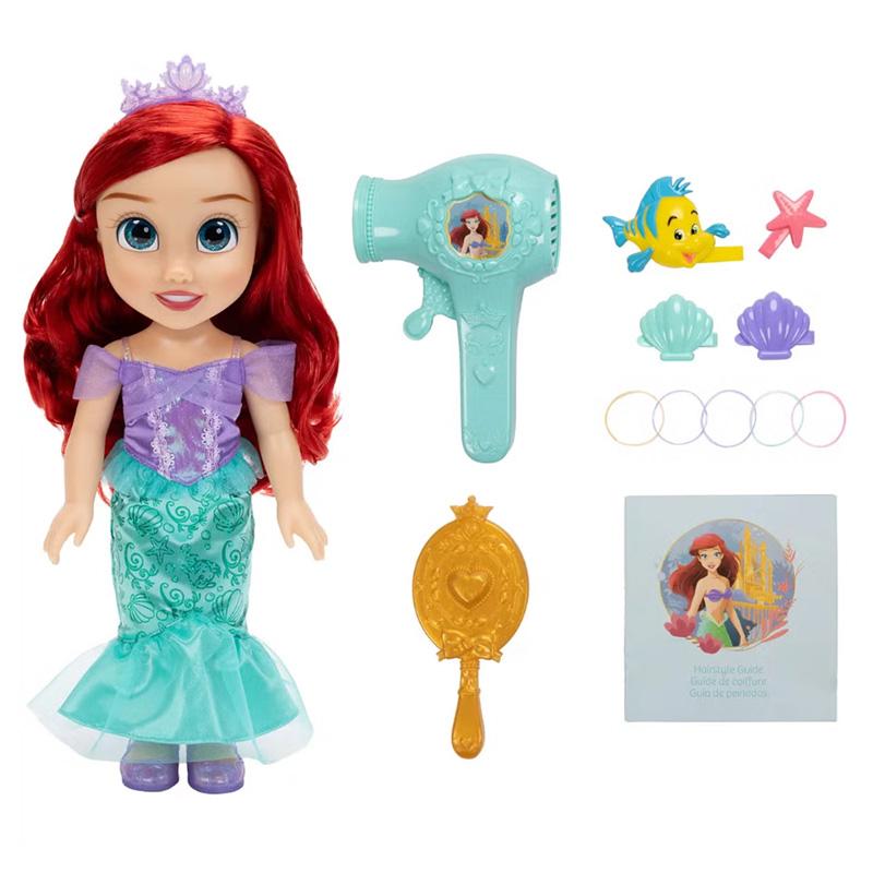 ラッピングあり】ディズニープリンセス☆人形&ヘアプレイセット 35cm