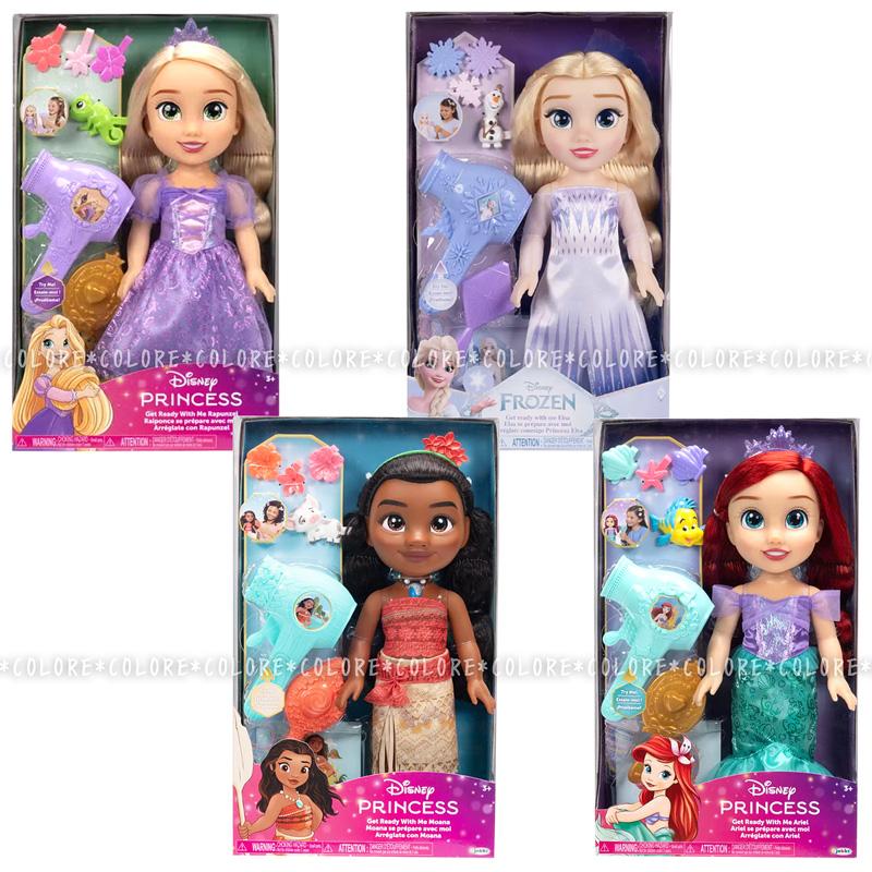 ラッピングあり】ディズニープリンセス☆人形&ヘアプレイセット 35cm