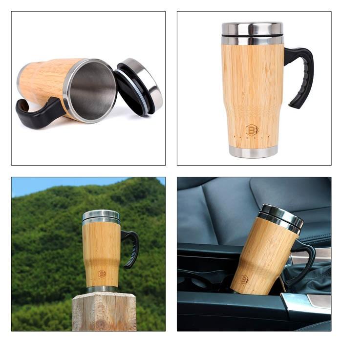 蓋付き Baonus 竹 ステンレス 二重構造 マグ タンブラー 大容量 16oz 473ml 保冷 保温 ふた付き ステンレスタンブラー おしゃれ Kc 1029 Colore By Blueplanet 通販 Yahoo ショッピング
