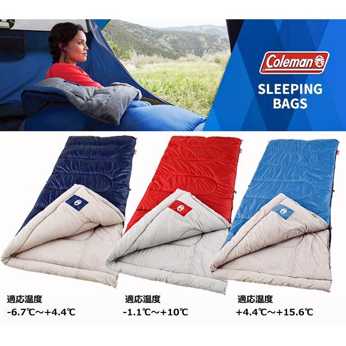 ★Coleman 寝袋★コールマン Brazos Cold Weather Sleeping Bag 封筒型 コンパクト シュラフ 大人用 スリーピングバッグ  春夏秋 3色｜colore-blueplanet｜03